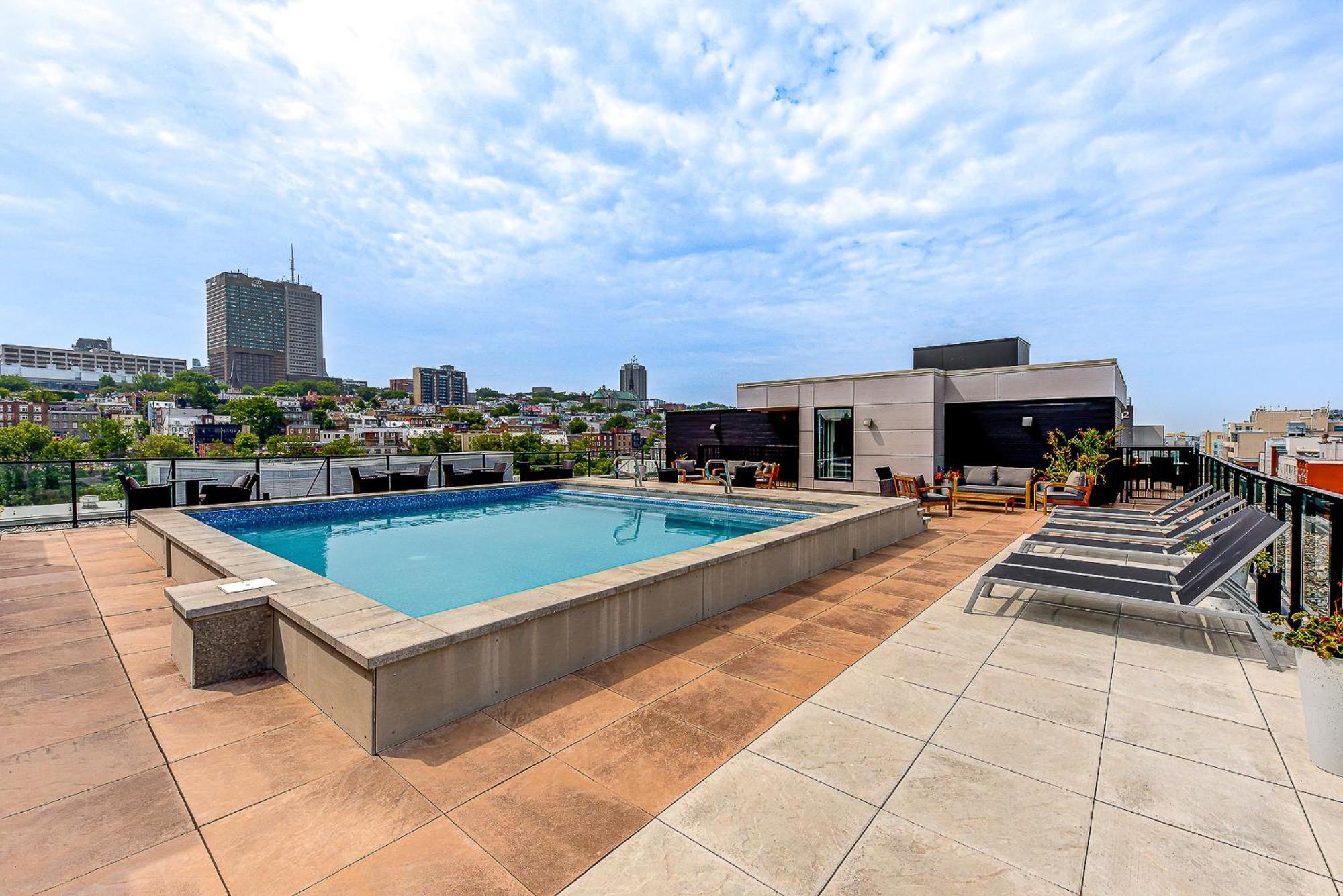 Le Dark Luxury Nice View And Rooftop Pool Villa Quebec City Luaran gambar